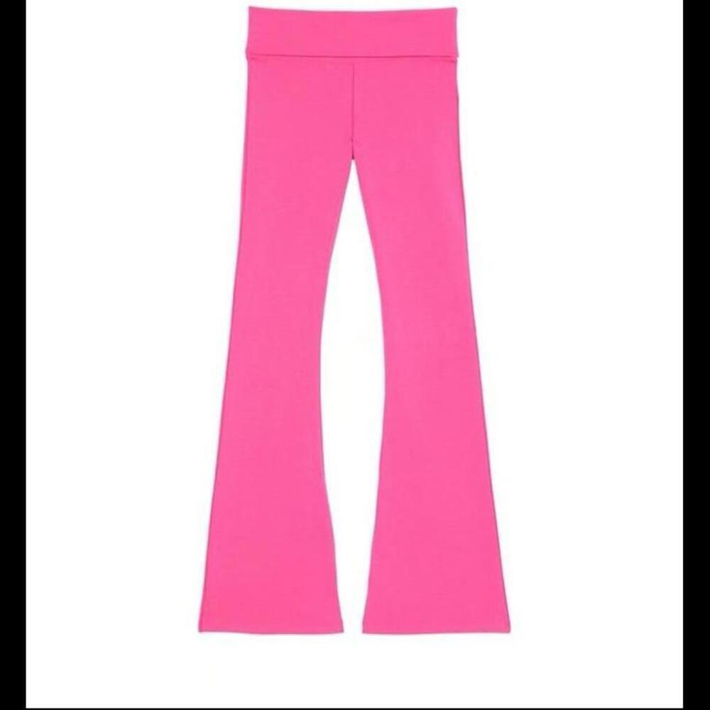 COPY - Y2K Victoria’s Secret PINK VS Bling Cotton Foldover Flare Leggings - Picture 3 of 4